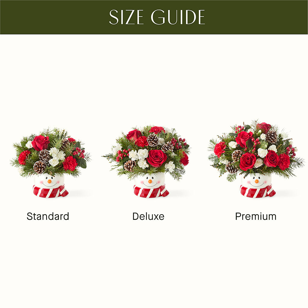 Jolly Snowman Bouquet – Konbit Flowers Group Llc, Brooklyn NY