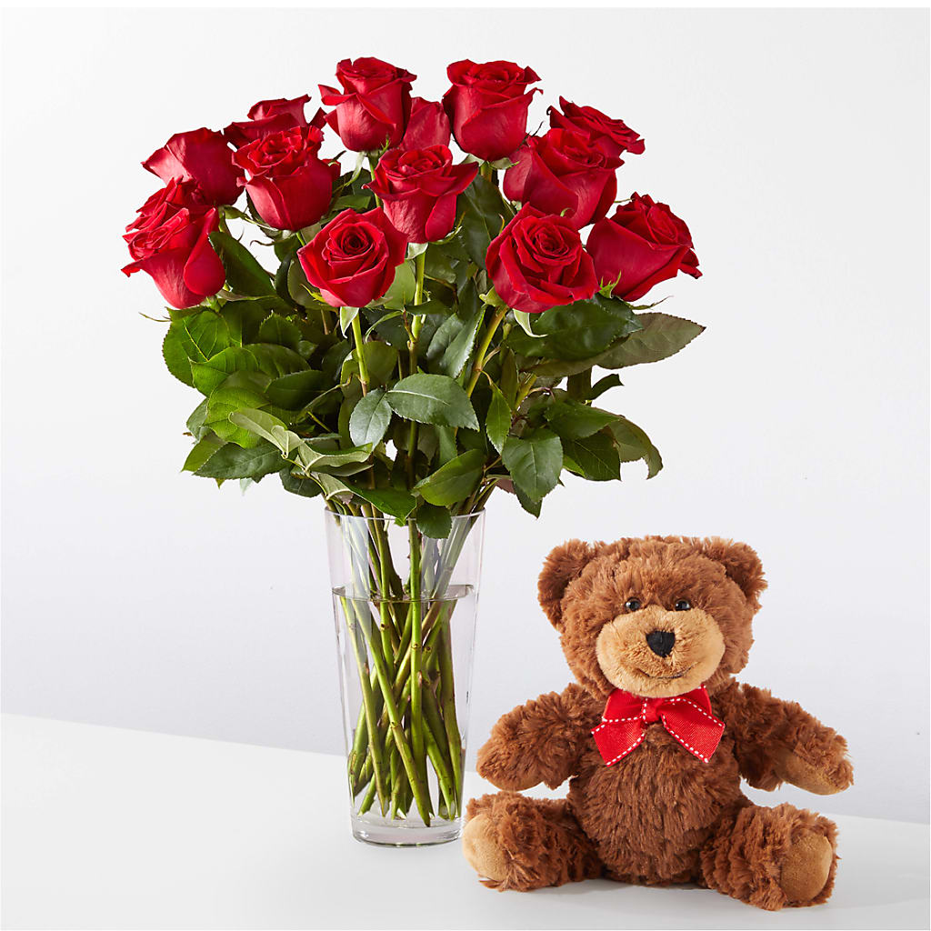 Romantic Long Stem Red Rose Bouquet Bundles – Konbit Flowers Group Llc, Brooklyn NY