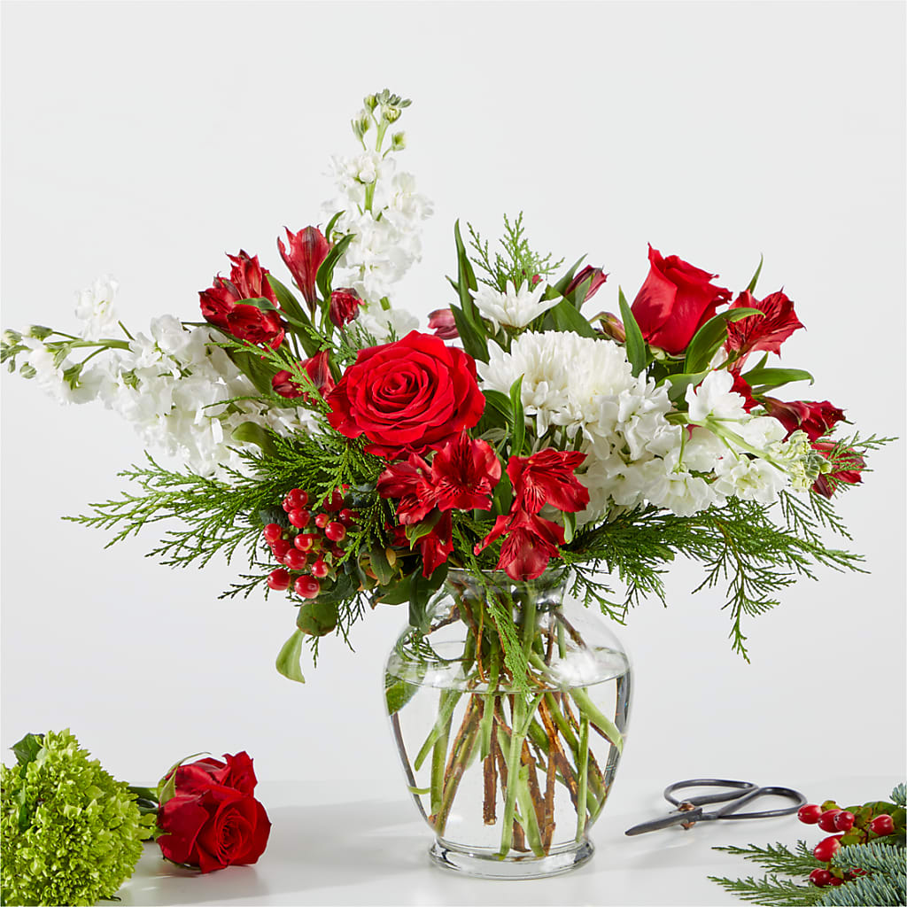 Merry Moment Bouquet – A Florist Original – Konbit Flowers Group Llc, Brooklyn NY