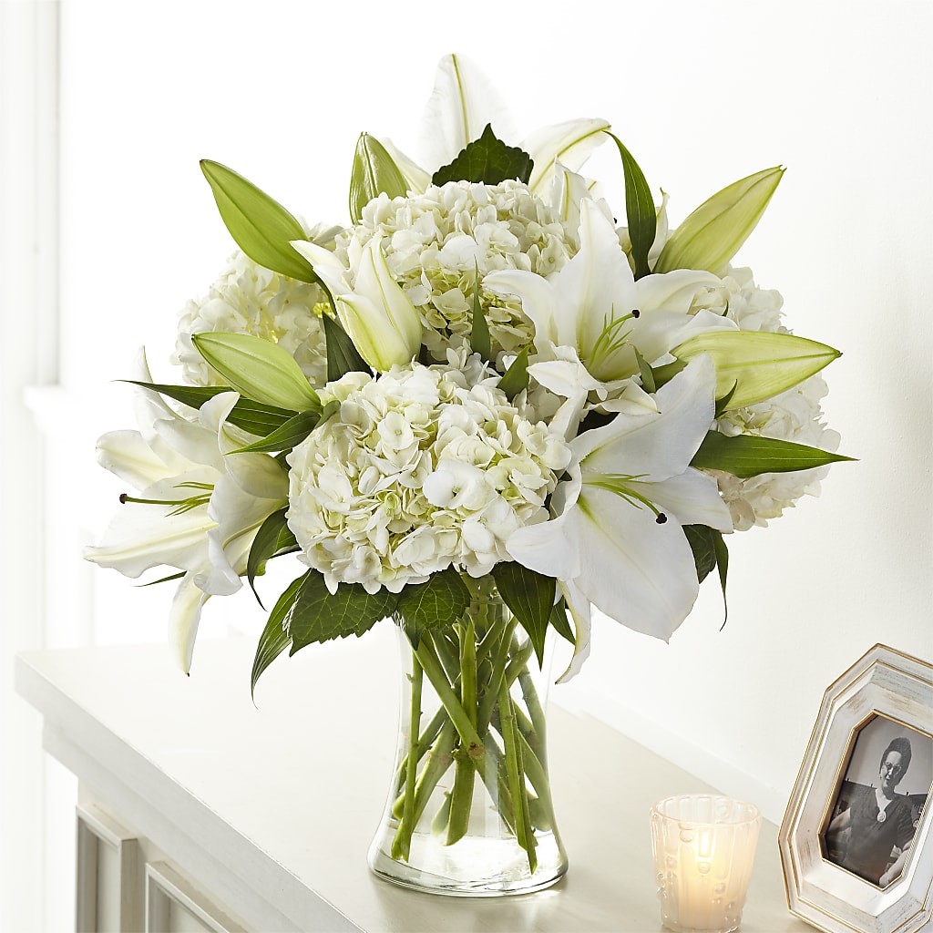 Compassionate Lily Bouquet – Konbit Flowers Group Llc, Brooklyn NY