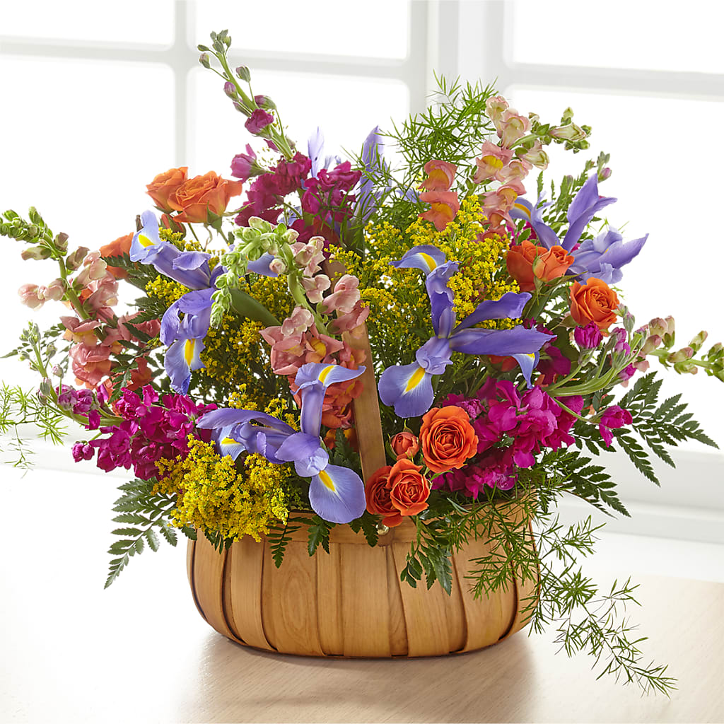 Garden of Life Basket – Konbit Flowers Group Llc, Brooklyn NY