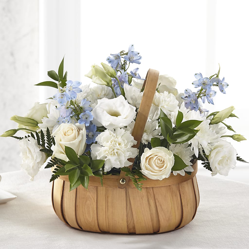 Sincerely Heartfelt Basket – Konbit Flowers Group Llc, Brooklyn NY