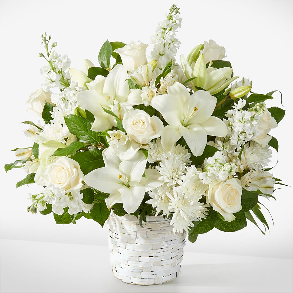 Peaceful Reflections Arrangement – Konbit Flowers Group Llc, Brooklyn NY