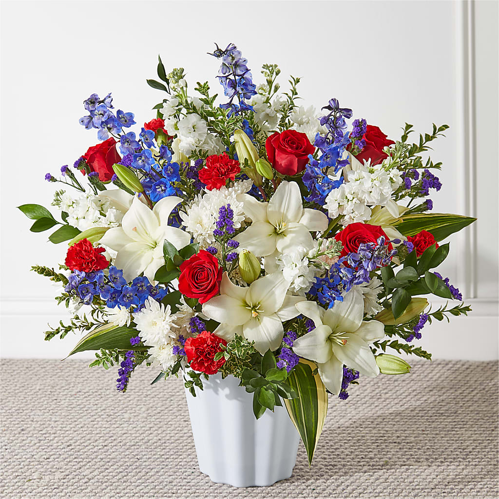 Consoled Floor Basket – Konbit Flowers Group Llc, Brooklyn NY
