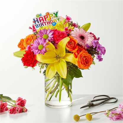 Cue the Confetti - A Florist Original –  Konbit Flowers Group Llc, Brooklyn NY