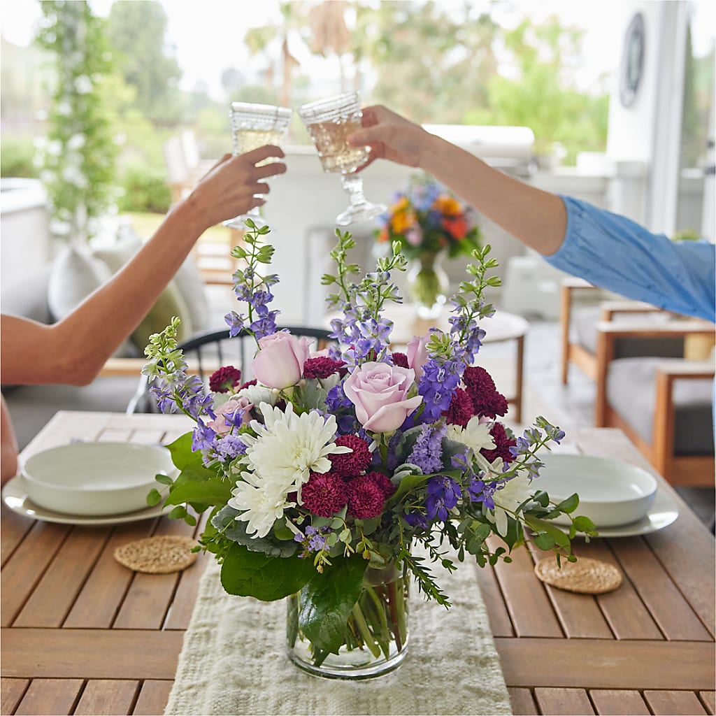 Violet Frost Bouquet –  Konbit Flowers Group Llc, Brooklyn NY