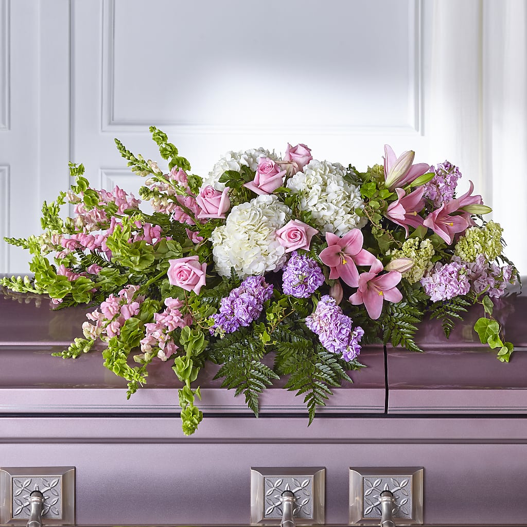 Life's Gratitude Casket Spray –  Konbit Flowers Group Llc, Brooklyn NY