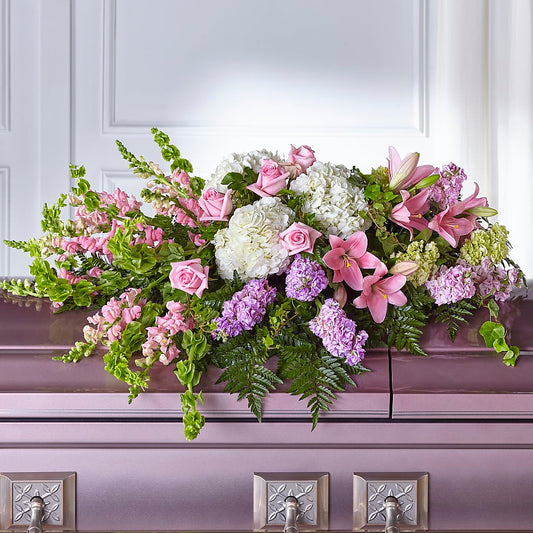 Life's Gratitude Casket Spray –  Konbit Flowers Group Llc, Brooklyn NY