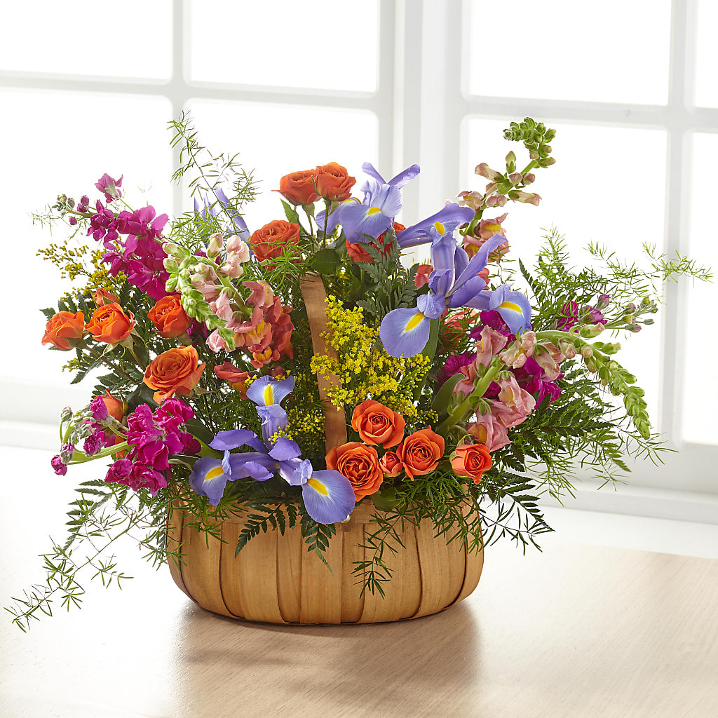Garden of Life Basket –  Konbit Flowers Group Llc, Brooklyn NY