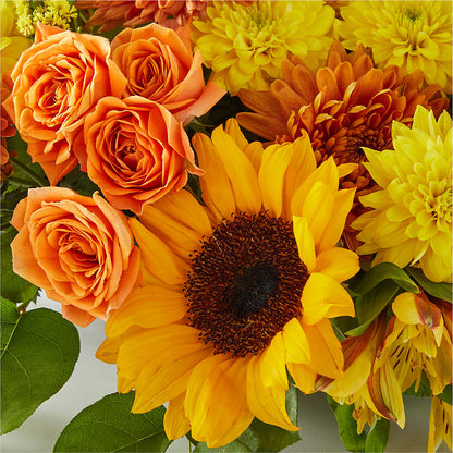 Autumn Harmony Centerpiece –  Konbit Flowers Group Llc, Brooklyn NY