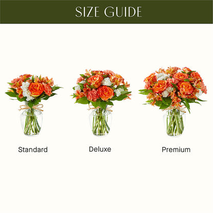 Apricot Glow Bouquet –  Konbit Flowers Group Llc, Brooklyn NY
