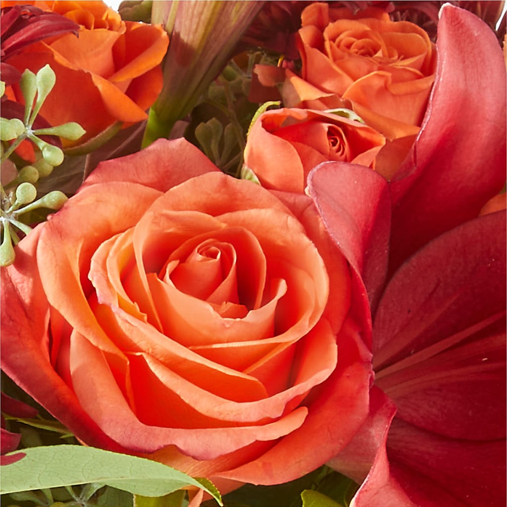 Crimson Leaves Bouquet –  Konbit Flowers Group Llc, Brooklyn NY