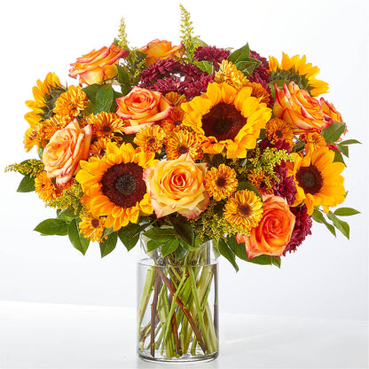 Flannel Scarf Bouquet –  Konbit Flowers Group Llc, Brooklyn NY