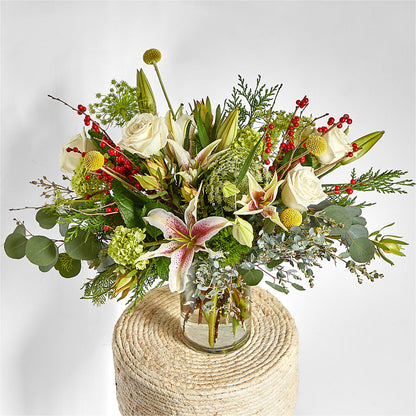 Berry & Bright Bouquet –  Konbit Flowers Group Llc, Brooklyn NY