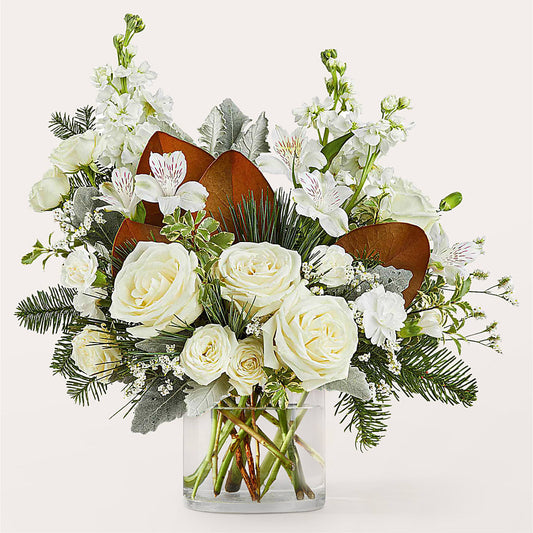 Fresh Snowfall Bouquet –  Konbit Flowers Group Llc, Brooklyn NY