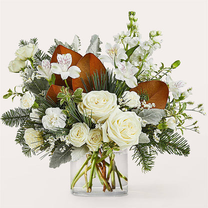 Fresh Snowfall Bouquet –  Konbit Flowers Group Llc, Brooklyn NY